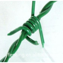 plastic sprayed PVC barbed wire (factory)